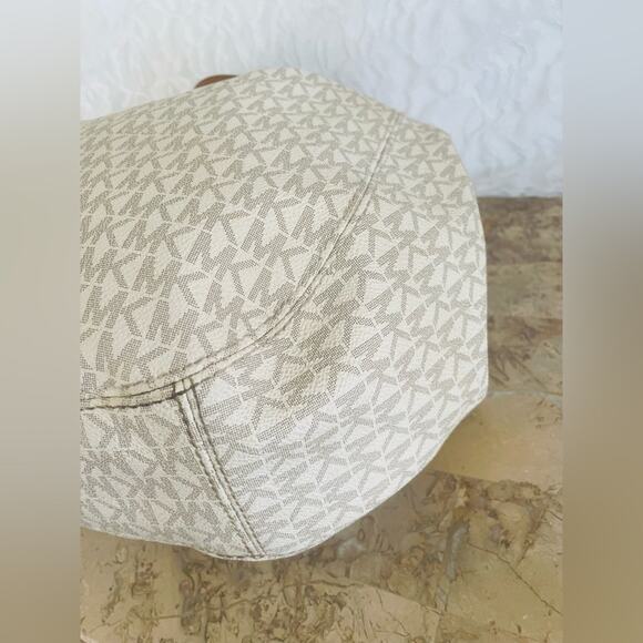 MICHAEL KORS Vanilla crossgrain leather hobo chain shoulder bag - Picture 9 of 9